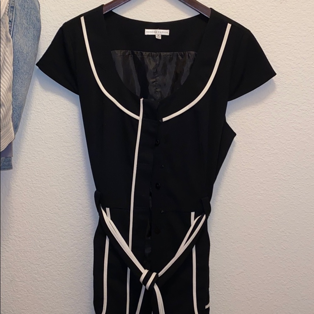 Black and white dress